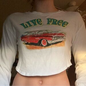 forever21 long-sleeve crop top